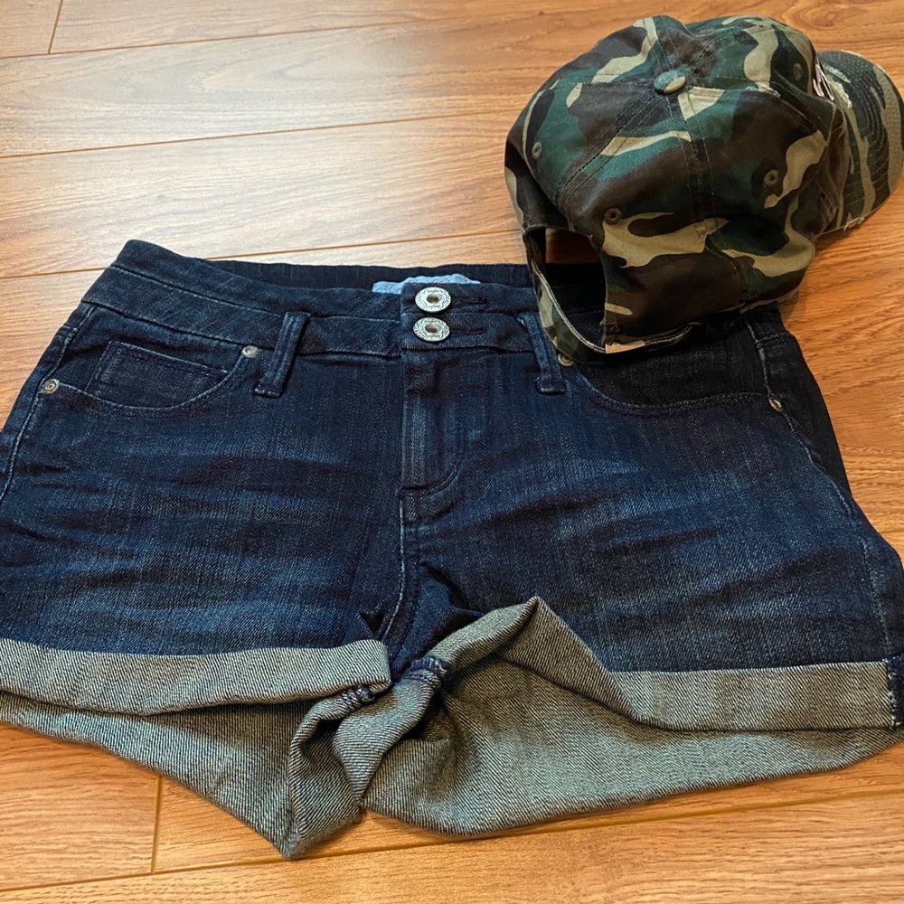 Candies Rolled-Cuff Denim Short